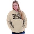 thumbnail image 3 of US Army Logo Hubby Defending Freedom Hoodie Sweatshirt Women Brisco Brands X, 3 of 6