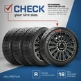thumbnail image 4 of Alpena 16" Le Mans Wheel Covers, Silver, set of 4, 4 of 9