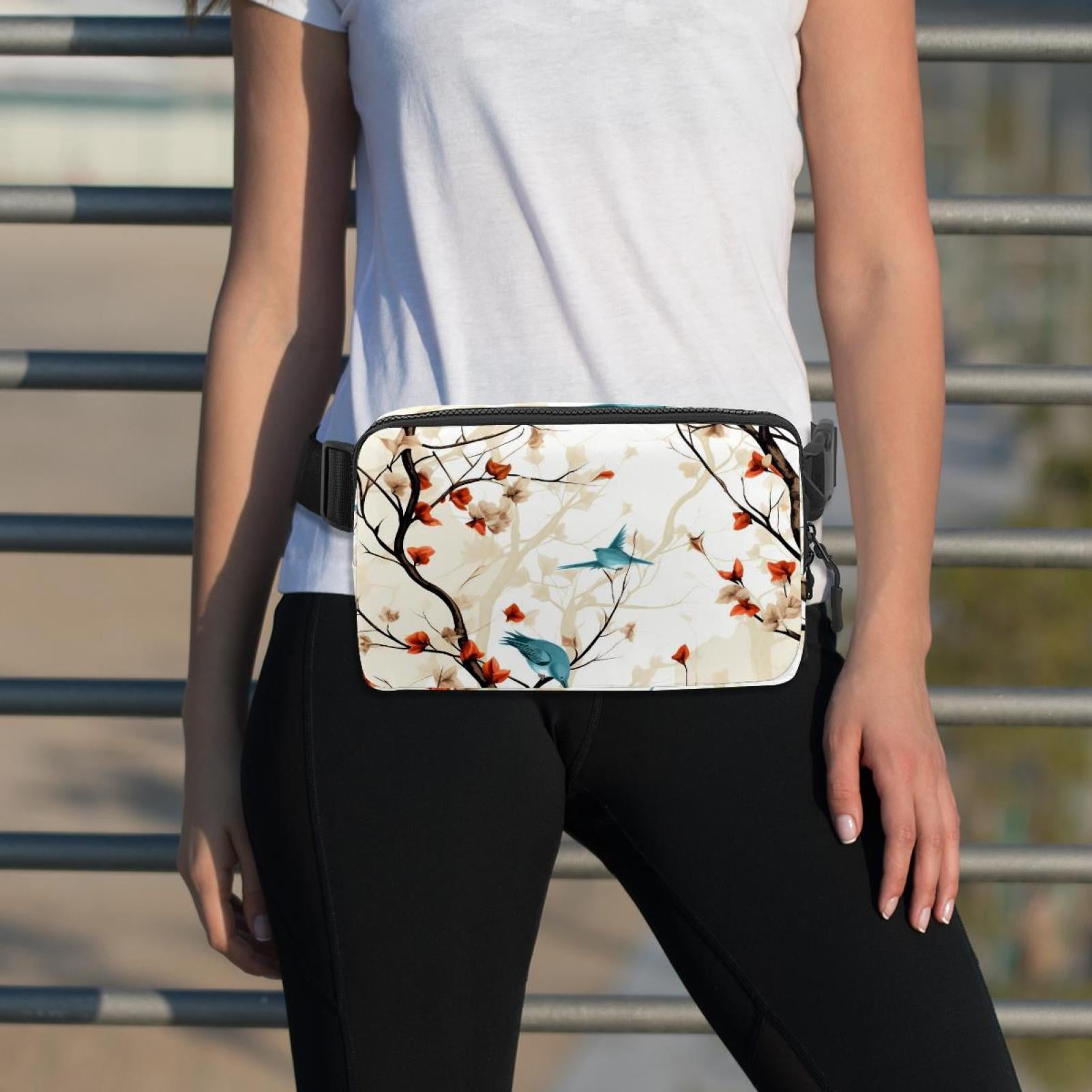 Tree Lightweight Adjustable Running Belt with Extension Strap - Unisex Fanny Bag Crossbody Bag Cross Body Bag