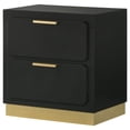thumbnail image 4 of Caraway 2-drawer Nightstand Black, 4 of 12