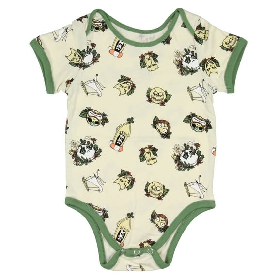 The Nightmare Before Christmas Baby Boy Allover Character Design Infant Short Sleeve Bodysuit