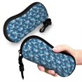 thumbnail image 5 of Zufioo Sea Water Wave Print Sunglasses Case Tactical Zipper Sunglasses Carrying Case for Men Women, 5 of 6