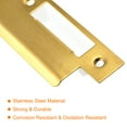 thumbnail image 4 of Uxcell 180mm x 40mm 201 Stainless Steel Door Latch Deadbolt Strike Plate, Gold Round Edge, 4 of 4