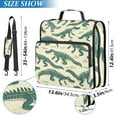 thumbnail image 3 of ALAZA Zipper Binder Crocodiles 3 Ring Trapper Keeper File Folder Organizer Bag, 3 of 8