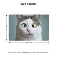thumbnail image 3 of Rocae Funny Cat Printed Heat Resistant Place Mats,Classic Hemstitch Cloth Fabric Placemats Imitation Linen Place Mat Table Mats 18x12 inch, 3 of 9