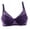 Deep purple, variant on Orchip Women's Double Breasted Brassiere Underwire Lace Push Up Bra, White