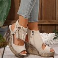 thumbnail image 2 of Orthopedic Sandals Women Arch Support Wedge Open Toe Beach Shoes 2025 Comfort Casual, 2 of 9