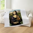 thumbnail image 5 of CafePress - Mona Lisa's Dachshunds Throw Blanket - Soft Fleece Throw Blanket, 50"x60" for All Ages, 5 of 5
