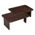 thumbnail image 5 of Tcbosik 2-Piece Coffee Tables Set, Modern Center Table with Splicing Design for Living Room, Bedroom, Easy Assembly, Espresso, 5 of 9