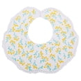 thumbnail image 3 of Baberos para eructos de baba hechos a mano, Baberos de alimentación de encaje, babero de baba ajustable suave, babero de algodón para niños pequeños, Flor, 3 of 9
