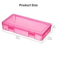 thumbnail image 5 of Novelinks 9 Pack Medium Stackable Plastic Storage Box Containers Clear Hobby Art Craft Organizer Rectangle Box for Pencil Box Lego Crayon Beads Jewelry ,Colorful, 5 of 10