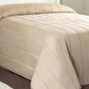 Mainstays Quilt, Twin, Beige, 1 Piece