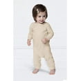thumbnail image 3 of Rabbit Skins Infant Long Legged Baby Rib Bodysuit, 3 of 7