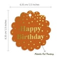 thumbnail image 6 of Inkdotpot Real Gold Foil Happy Birthday Tags Favor Hang Paper Tags 50 Piece, 6 of 7