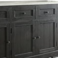 thumbnail image 4 of ACME Nolan Server in White Marble and Salvage Dark Oak, 4 of 6
