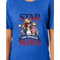 thumbnail image 4 of 4th of July Women's Star Spangled Mama Patriotic Sparkler Summertime Short-Sleeve Funny T-Shirt, 4 of 5