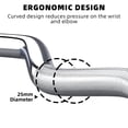 thumbnail image 3 of Barre de Curl EZ – Barre de Curling Chromée 47 Pouces – Musculation et Gym à Domicile – Squat, Poussées de Hanches et Biceps – Comprend 2 Colliers à Ressort – Convient aux Plaques de 2 Pouces – Argent, 3 of 7