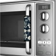 thumbnail image 4 of SEANATIVE 6 PCS Refrigerator Door Handle Covers Washable Kitchen Appliance Decors Door Cloth Protector Gloves for Microwave Kitchen Cabinet Dish Washer, Leaves Print Black-Blue, 4 of 7