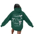 thumbnail image 5 of XIAOCHA Mens Bow Letter Print Hoodie Oversized Long Sleeve Hooded Pullover Hoodie Soft Feminine Casual Hoodies, 5 of 7
