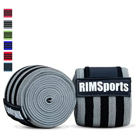 Knee Wraps For Powerlifting, Gym, Crossfit & Crossfit Equipment - Premium Powerlifting Knee Wraps - Best Knee Wraps For Squats - Ideal Knee Straps Weightlifting & Knee Straps For