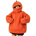 thumbnail image 3 of CONZONE Halloween Womens Pumpkin Hoodies Zipper Oversized Hooded Sweatshirt for Women Spooky Season Fall Winter Pullover Tops, 3 of 6
