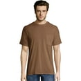 thumbnail image 1 of Hanes Mens X-Temp FreshIQ Workwear Pocket Tee Value 2-Pack, L, Army Brown, 1 of 3