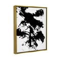 thumbnail image 3 of Modern Silhouette Brushed Shape Abstract Graphic Art Metallic Gold Framed Art Print Wall Art, 3 of 6