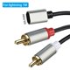 thumbnail image 3 of Cable Audio A 2 RCA para Iphone/Android Phone Tablet (para Lightning 1M), 3 of 9