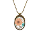 thumbnail image 1 of Sol flor flor planta pintura Collar Colgante Vintage de bronce antiguo de joyeria de lujo de regalo Unbranded M, 1 of 3