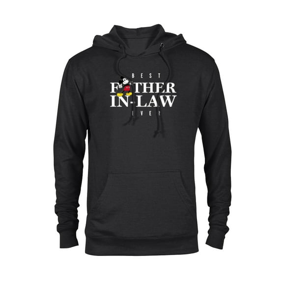 Disney Mickey Mouse Best Father-in-Law Ever Father’s Day - Pullover Hoodie for Adults - Customized-Black