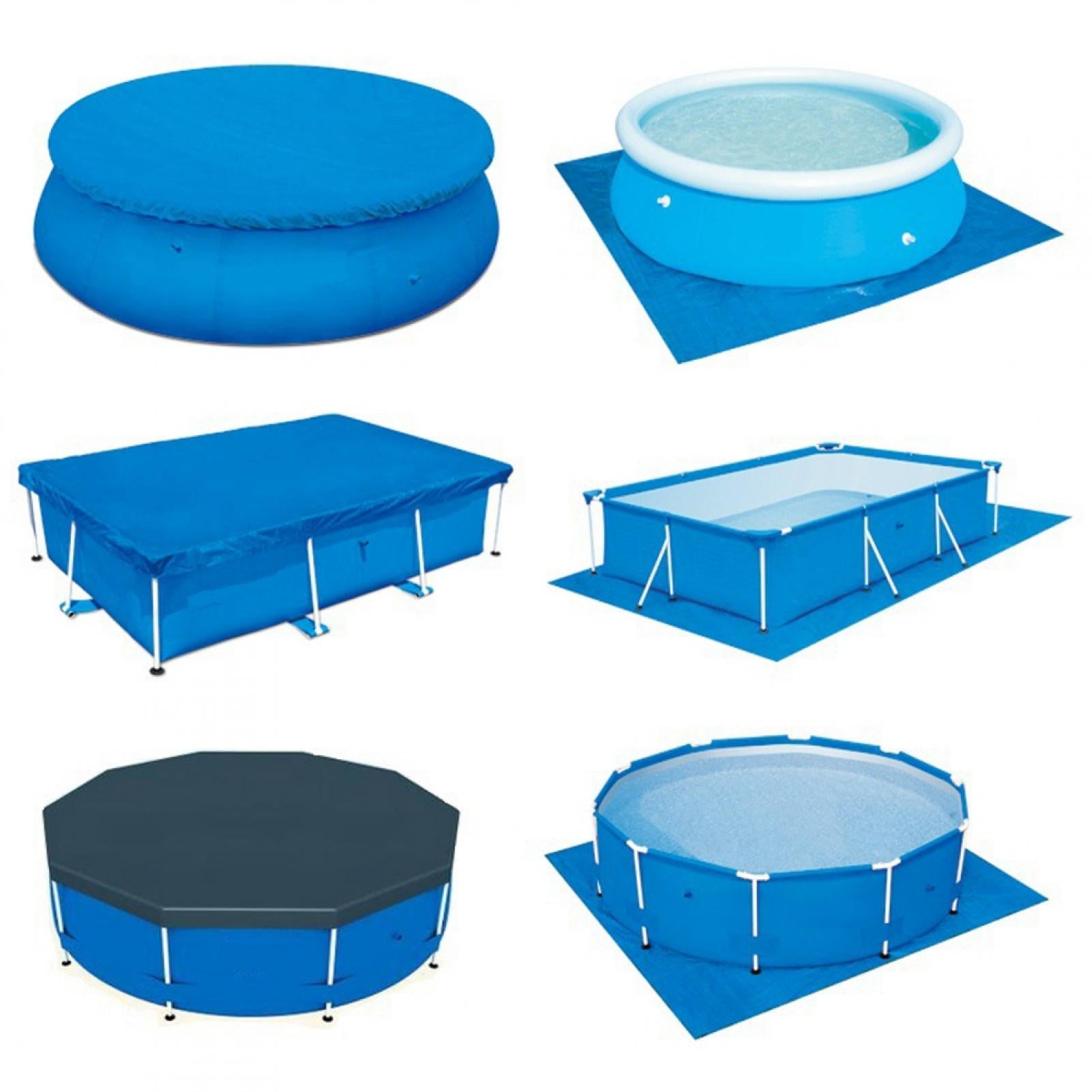 Round Pool Ground Cloths, Inflatable Swimming Pools Mat Dustproof Pools