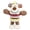 Brown, variant on Pet Life ® 'Hugga-Bear' Plush Squeaking and Rubber Teething Newborn Puppy Dog Toy