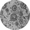 thumbnail image 1 of Ahgly Company Indoor Round Oriental Gray Industrial Area Rugs, 6' Round, 1 of 4