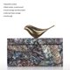 thumbnail image 2 of Joyero cuadrado con cobre Pájaro Cofre de madera Joyero Cobre Collar de decoración de ave Romacci Joyero hecho con material compuesto., 2 of 7