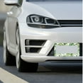 thumbnail image 5 of 1 Pcs Tropical Green Leaves License Plate Frame,License Plate Cover for Car Decorative Parts,Aluminum License Plate Bracket Holder Rust-Proof for US Standard Car, 5 of 8