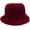 Burgundy, variant on Winter Faux Fur Fuzzy Bucket Hat Fluffy Warm Hat for Women Men
