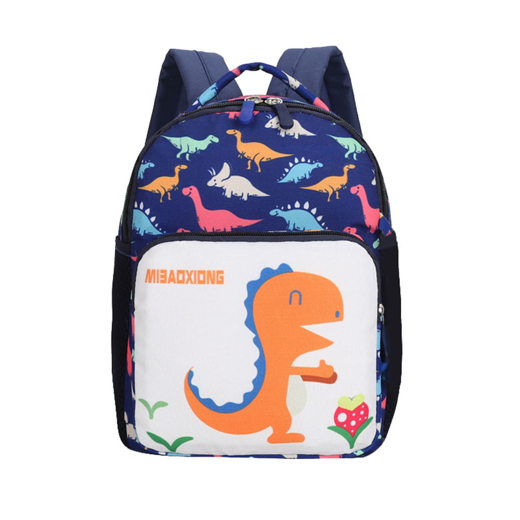 3D Dinosaur Pattern Kindergarten Kids Backpack Toddlers Boys Cartoon School Bag 