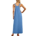 thumbnail image 6 of Summer Dresses Women's 0veralls 2026 Casual Boho Overall Dress Adjustable Cover up with Pockets Blue S, 6 of 6