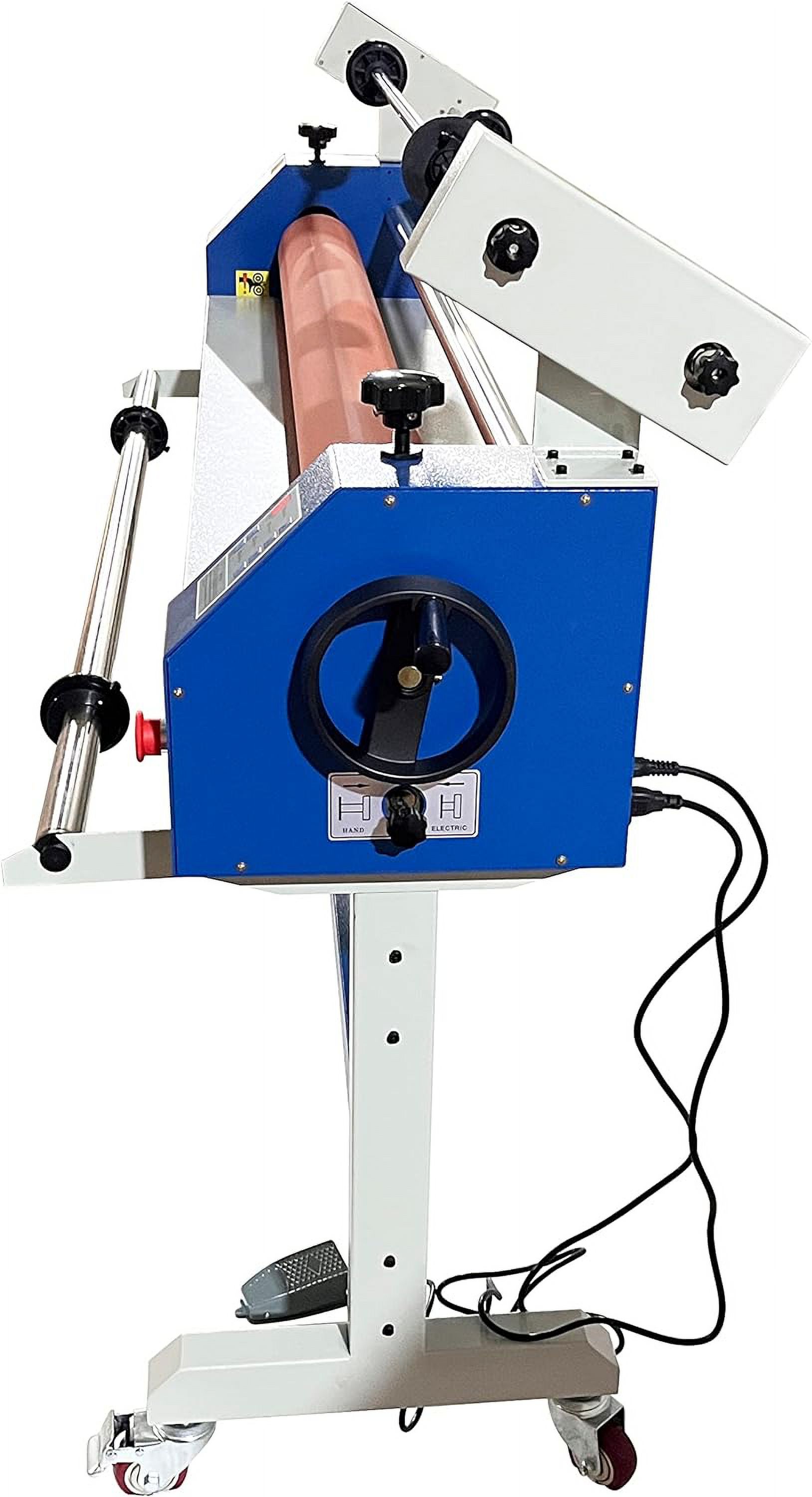 EQCOTWEA 63" Automatic/Manual Semi-auto Cold Laminator Cold Roll Laminating Machine for Vinyl Photo Film