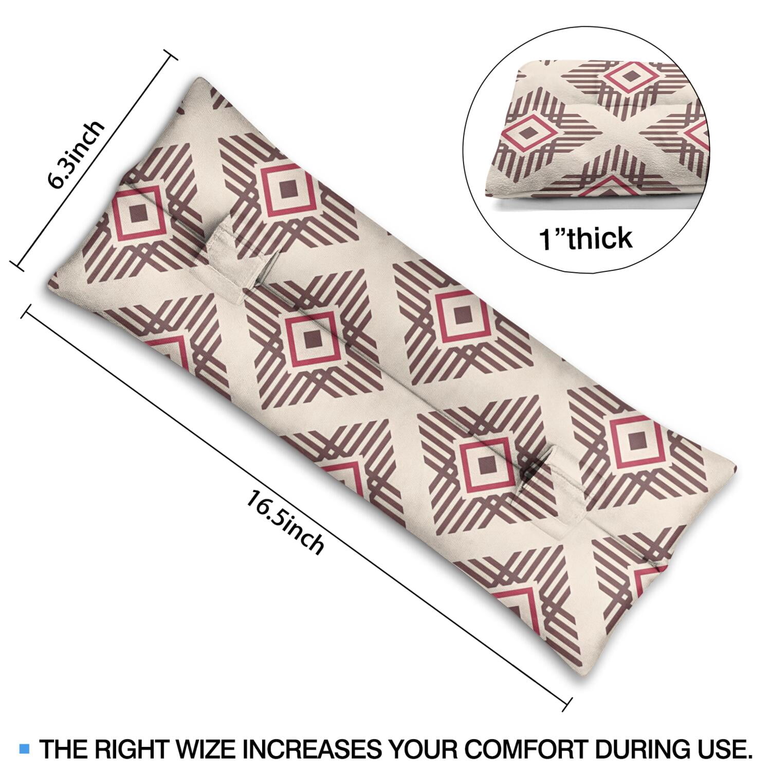 Abdominal Surgery Pillow Seatbelt Cushion for Hysterectomy Recovery (Striped Pattern)