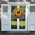 thumbnail image 4 of Apmemiss Clearance Sunflower Stained Glass Window Hanging, Sunflower Suncatchers Hanging Glass Decor,Sun Catchers Indoor Wall Art Home Decor Gift for Flower Lovers Women, 4 of 5