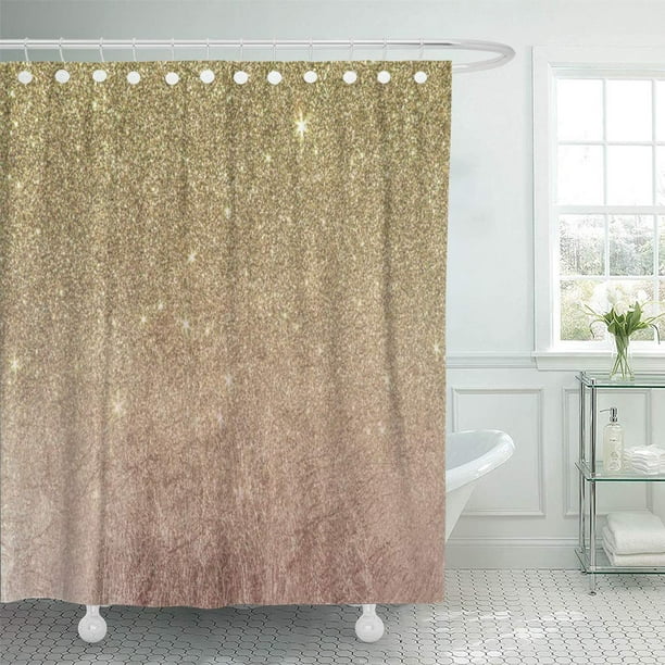 Atabie Chic And Pink Rose Gold Mesh, Rose Gold Shower Curtains