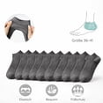 thumbnail image 3 of VONCOS Womens Dark Gray No Show Socks 10-Pack, Low Cut Ankle Socks, Soft Invisible Everyday Socks for Women, Breathable for Sneakers & Flats,Size, 3 of 8