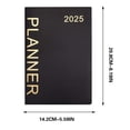 thumbnail image 2 of College Ruled Spiral Notebook, 2025 English Plan A5 Soft Leather Notebook Calendar Weekly Plan Work Record, 2 of 6