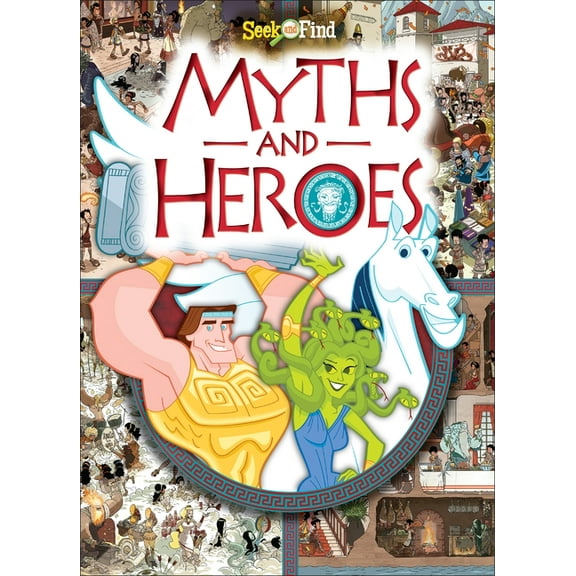 Seek and Find Myths and Heroes: Seek and Find, (Hardcover)