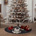 thumbnail image 4 of Haiem Flower Horn Skull Pattern Christmas Tree Skirt Merry Christmas Party Christmas Tree Decoration,New Year Decorations-36", 4 of 6