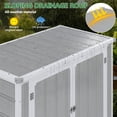 thumbnail image 5 of 306GAL Outdoor Storage Box, 1170L Patio Deck Box and Resin Shed, Waterproof Storage Cabinet  for Garden Tool Garbage Cans, 3 Doors, Quick Assembly, 5 of 9