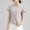 Purple, variant on Women's Casual T-shirt, Oversize Short Sleeve Top, Solid Color Round Neck Blouse for Daily Wear