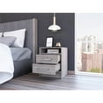 thumbnail image 3 of TUHOME Eter Nightstand  Engineered Wood Nightstands in  Gray, 3 of 8