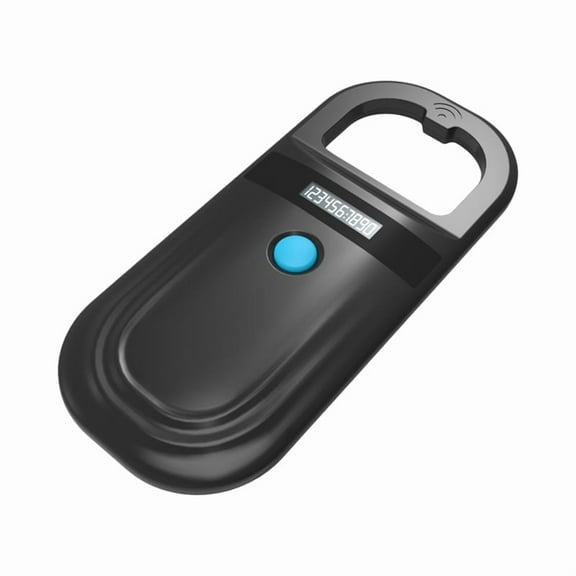 Pet RFID Reader 134.2KHz 125kHz Dual-Frequency Pet Chip Scanner USB Bluetooth Pet Cat Dog Chip Scanner for Animal Tag,1 * Pet RFID Reader 1 * USB Cable,Black